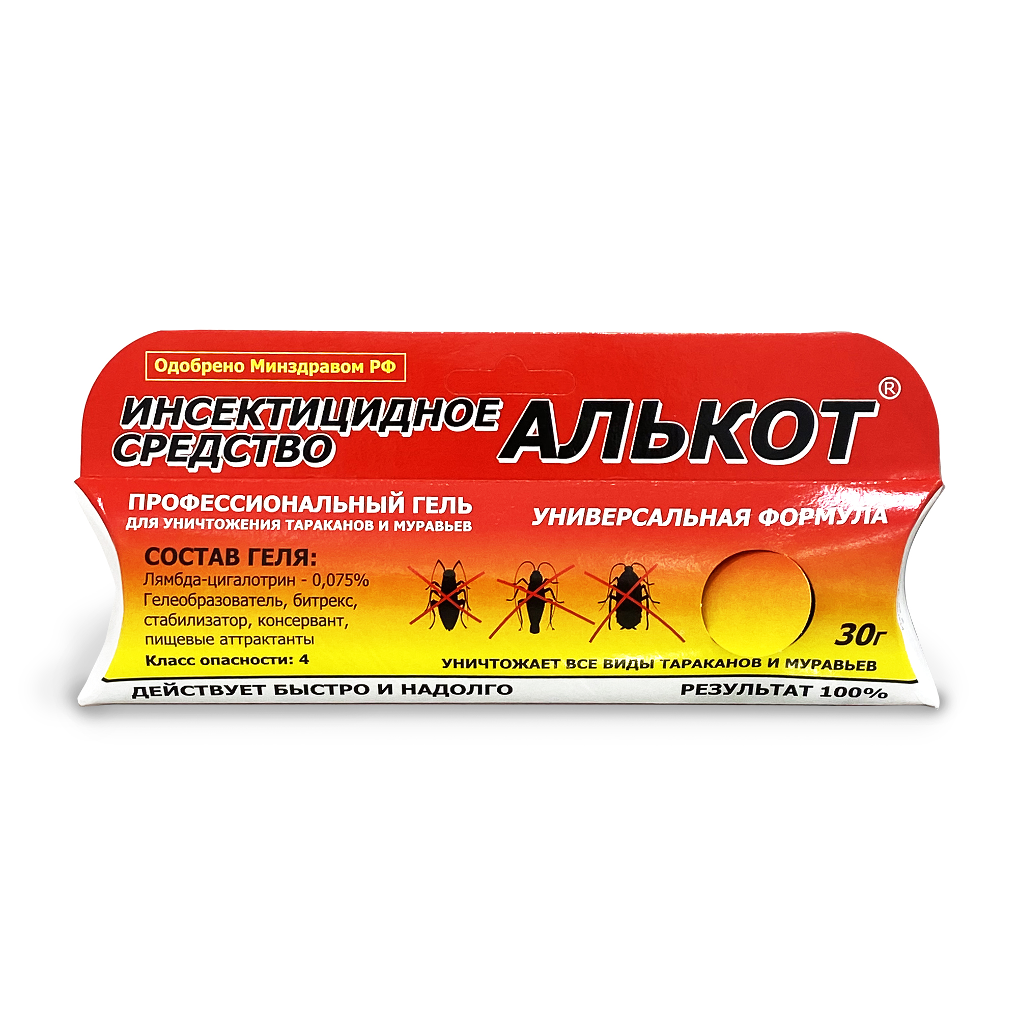 Гель от тараканов и муравьёв Алькот, 30 г